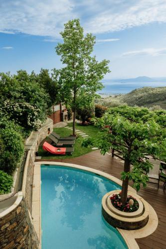 Milies Villa | Aenaon Villa with Private Pool Panoramic view