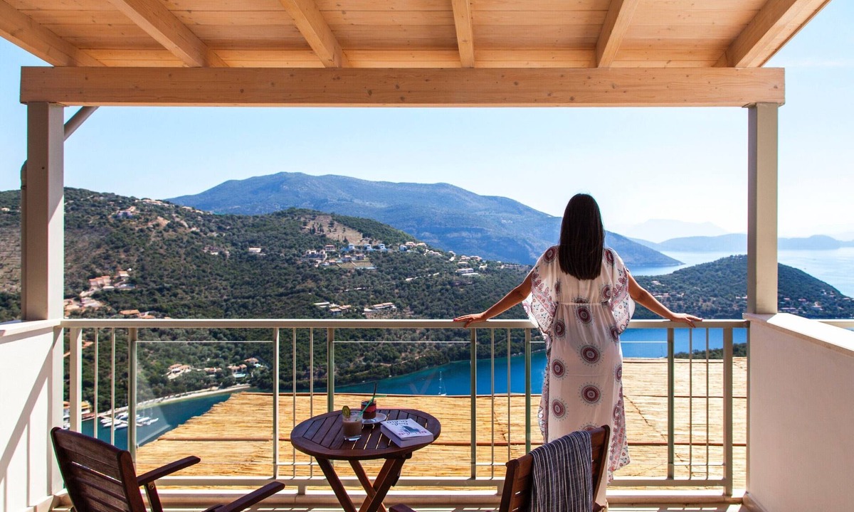 Sivota Villa | ALFRESCO VILLAS : Breathtaking view , beautiful classic modern designed villas