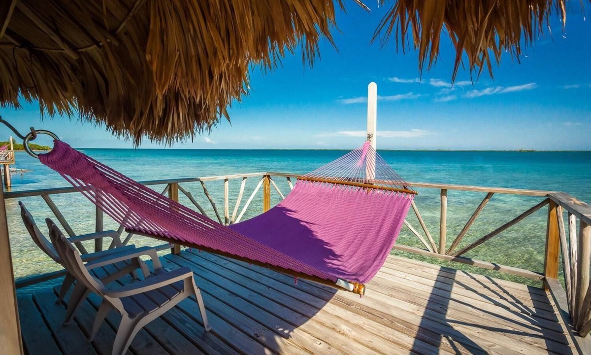 Thatch Caye Resort | Breezy Overwater Bungalow w/Incredible Views - Private Patio & A/C Included