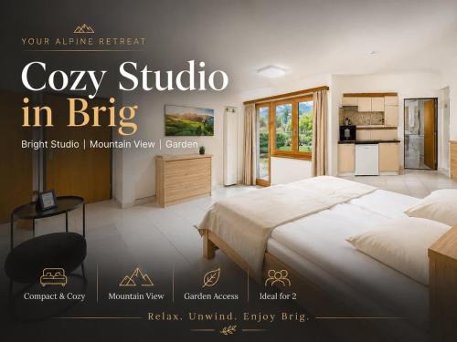 Gamsen Apartment | Cozy Studio in Brig