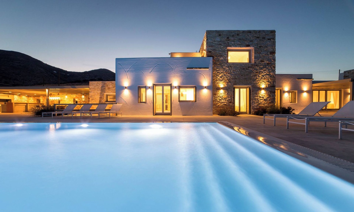 Paros Villa | Crystal Blue 4BR villa with pool by JJ Hospitality