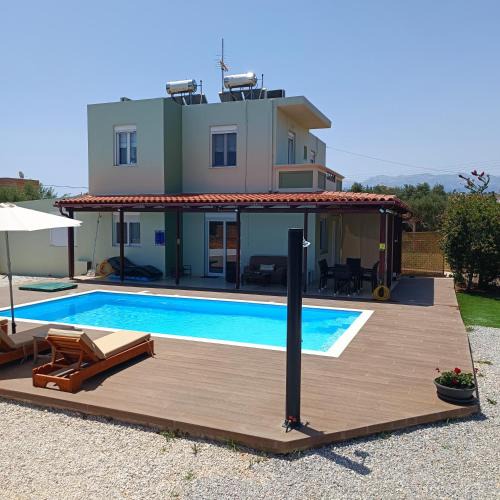 Kalathas Apartment | Drosoula Villa 3bdr private swimming pool
