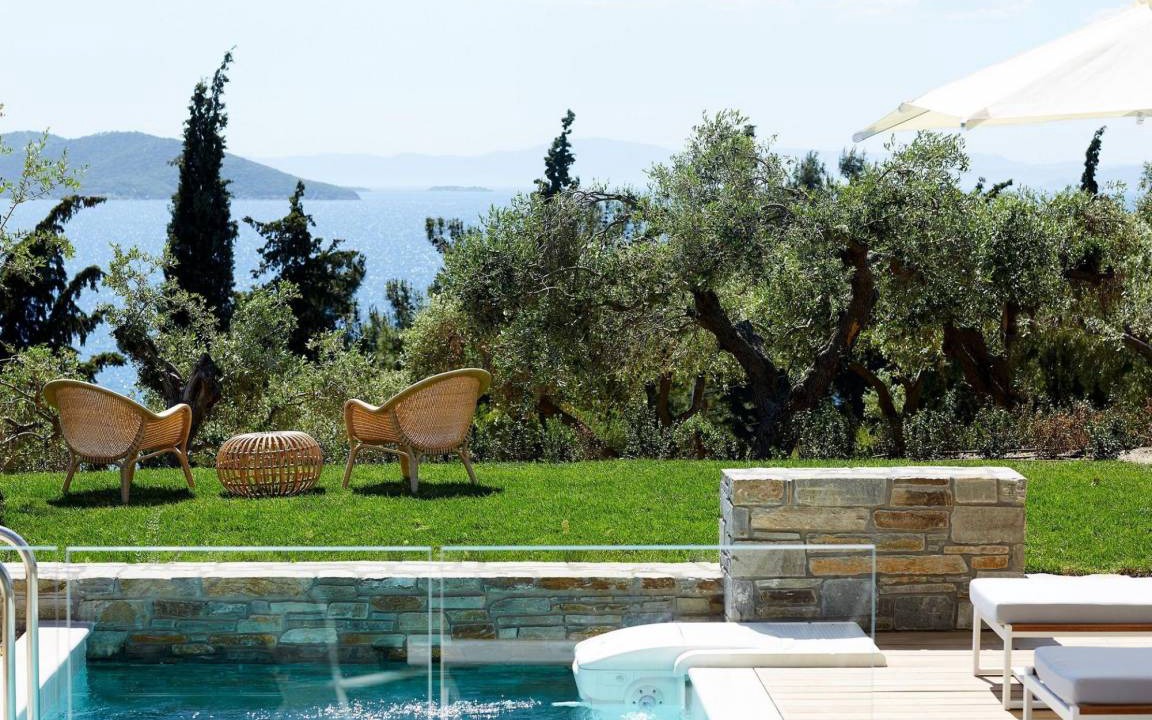 Ouranoupoli Villa | Eagles Villas Halkidiki Residential 2 Bedroom Pool Villa with Private Garden
