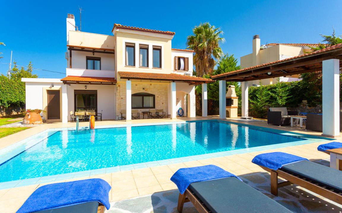 Kefalas Villa | Ekklisies Dio: Large Private Pool, A/C, WiFi