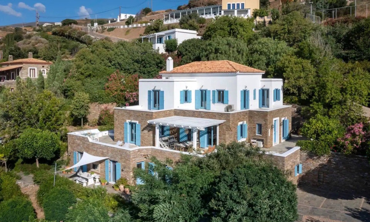 Steniai Villa | Elegant Andros Retreat | 6-Bedroom Villa | Breathtaking Sea Views | Villa.