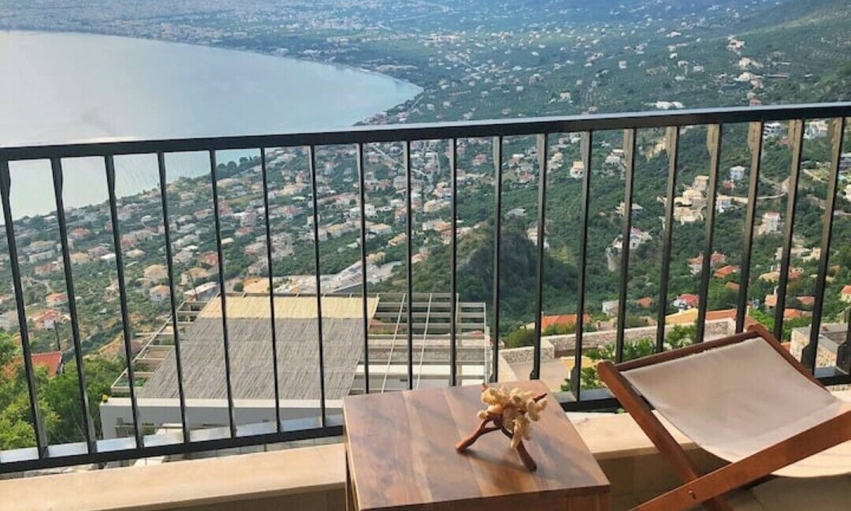Diasella House | Gaia guest house Sea & mountain panoramic view detached house in Verga Kalamata