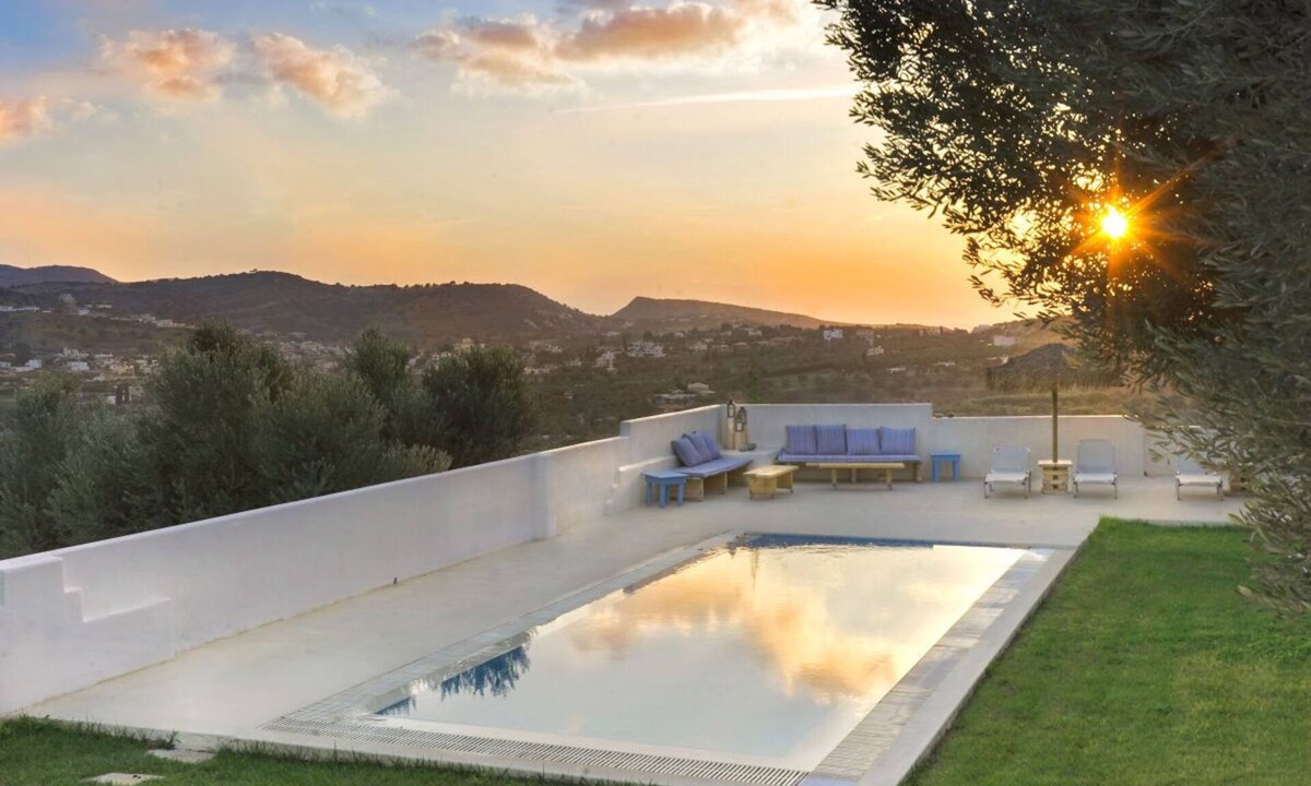 Pitsidia Villa | Holiday villa Aspruga, private pool, absolutely quiet and secluded location
