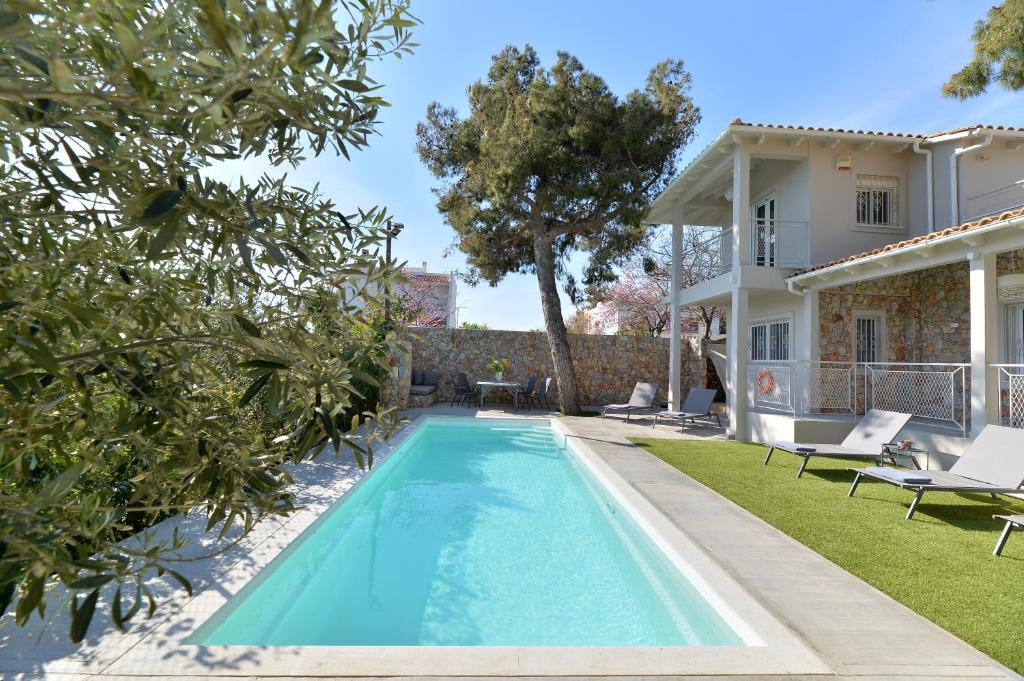 Lagonissi Villa | Lagonisi luxurious residence Ruby's Pool Villa