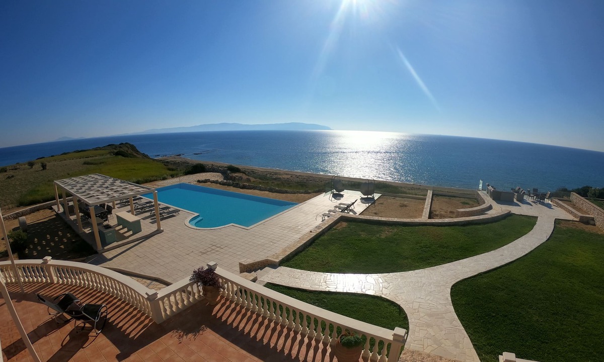 Skala Villa | Luxury Villa - 7 bedrooms, large private pool, seaviews, direct beach access