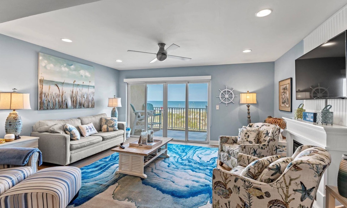 Jacksonville Beach House | OCEAN FRONT Oasis with Private Balcony Beach Views