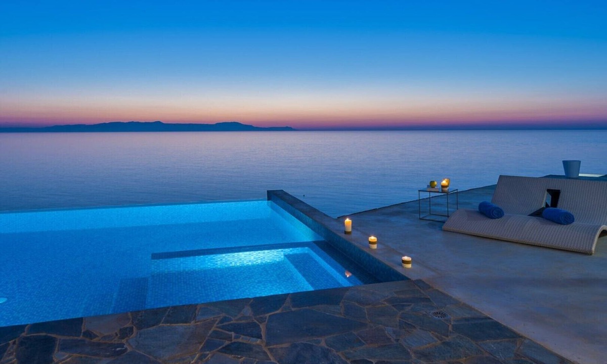 Stavros Villa | Sea front lux villa★Heated pool★Direct access to the sea★Stunning seaview