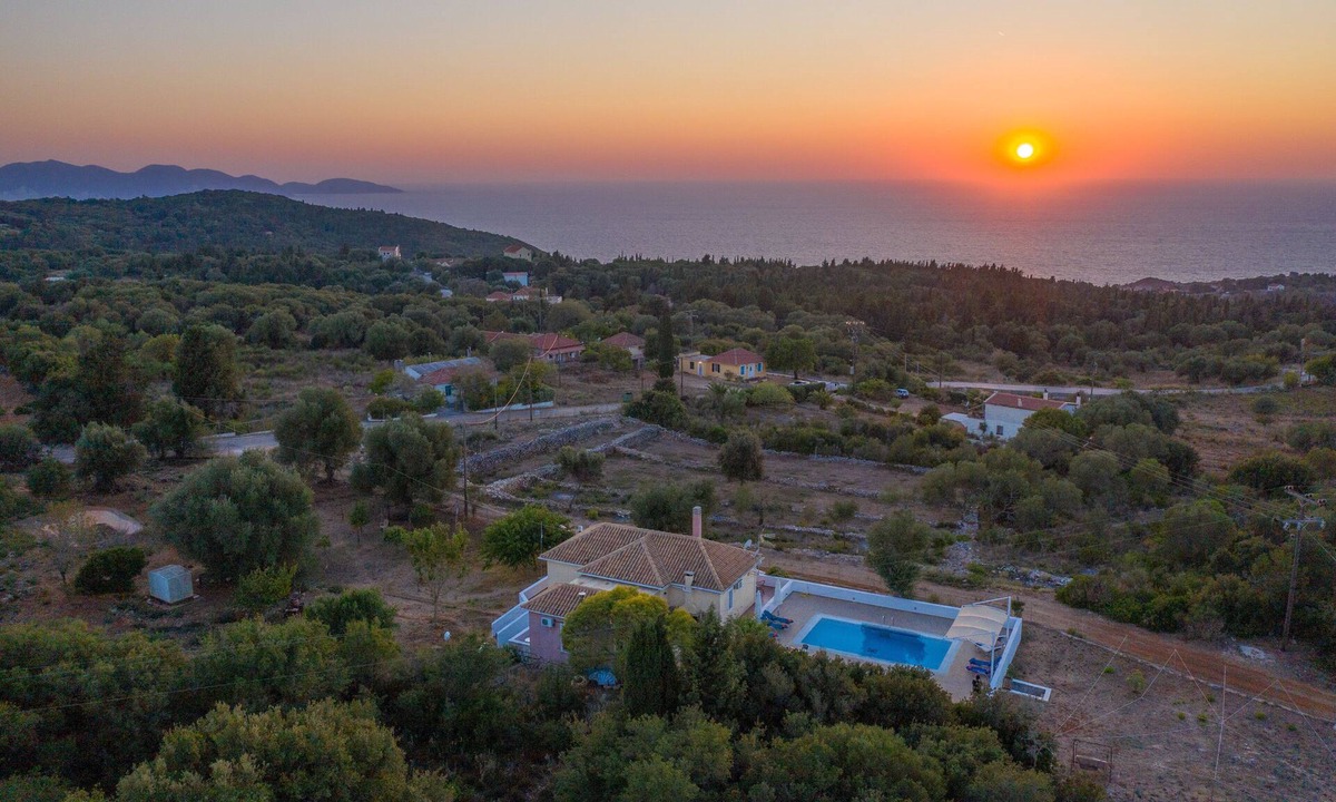 Markoulata Villa | Spyros Villa near Fiskardo, Private Pool Overflow 4x8m, panoramic sea view