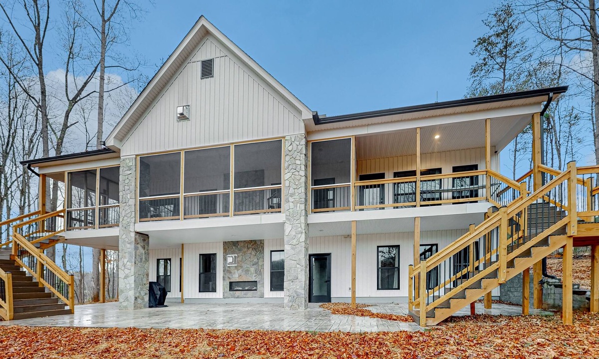 Wirtz House | Stunning lakefront oasis with a kayak, large deck, games, & tranquil views