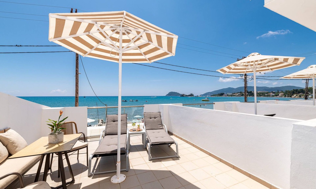 Laganas Apartment | Two-Bedroom Apartment with Veranda
