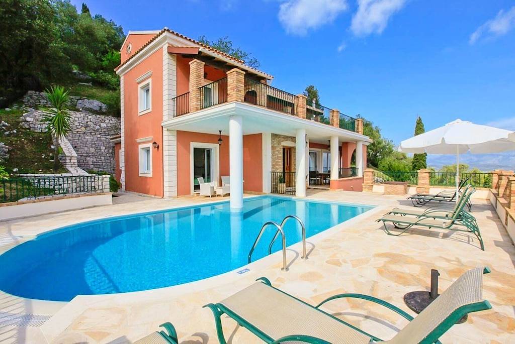 Petaleia Villa | Villa Emilios: Large Private Pool, Sea Views, A/C, WiFi