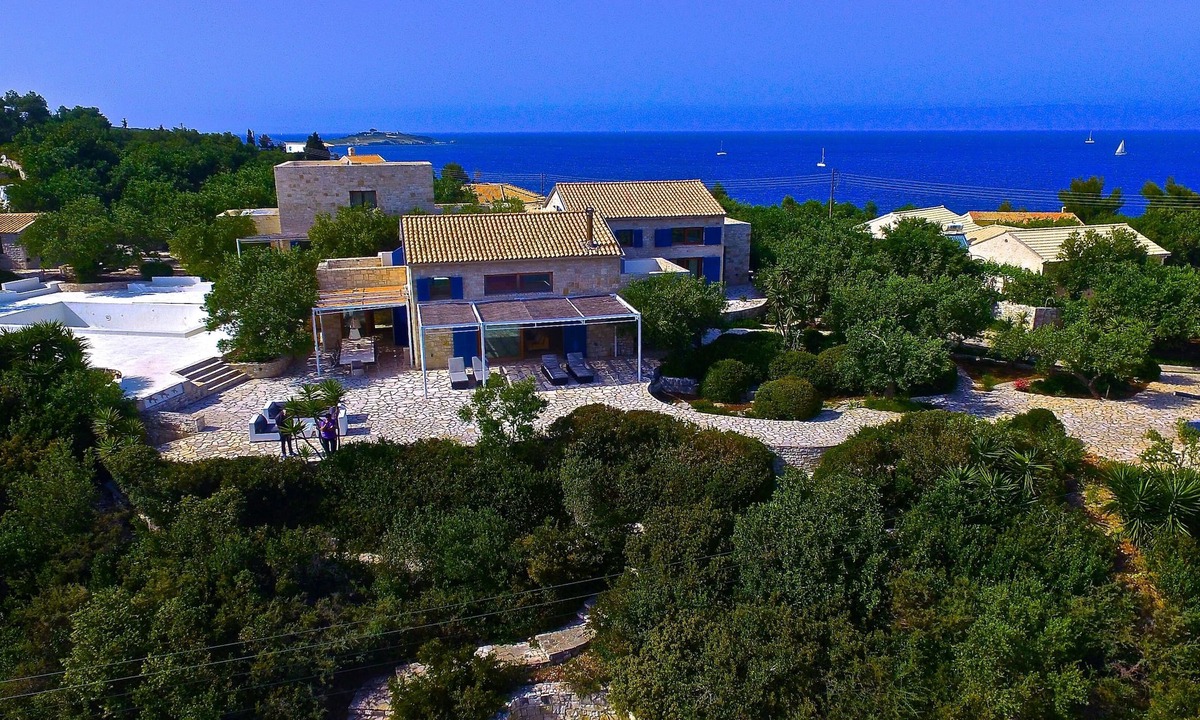 Katsimatika Villa | Villa for 14 , nestled in a 2-acre olive garden with beach just 30 steps awa