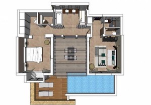 Eagles Villas Halkidiki Ocean One Bedroom Pool Villa with Private Garden
