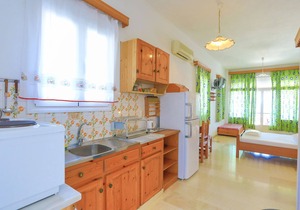 Faros Tria, Gaios Family studio, sleeps 3, balcony, views