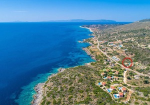 Skala Villa Blue: Large Private Pool, Walk to Beach, Sea Views, A/C, WiFi
