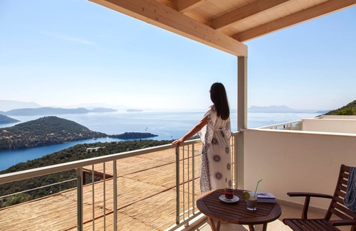 Sivota Villa | ALFRESCO VILLAS : Breathtaking view , beautiful classic modern designed villas