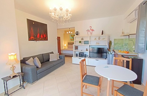 Kateleios Apartment | Cozy Adults only Studio sea view & pool,10' walk from Katelios sandy beach!