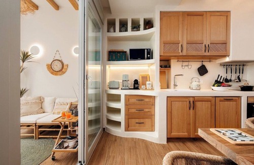 Naxos Apartment | Cycladic Ground Floor 2Br Apartment at Naxos Town Castle Entrance