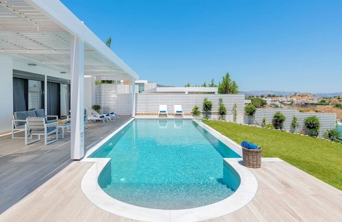 Vlicha Villa | Executive Rhodes Villa | Villa Vrachos | Stunning Sea Views | 3 Bedrooms |.