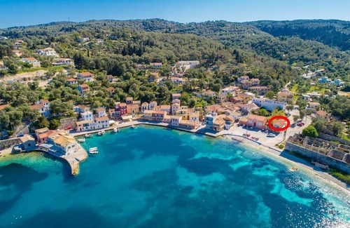 Longos Apartment | Limani: Walk to Beach, Sea Views, A/C, Car Not Required