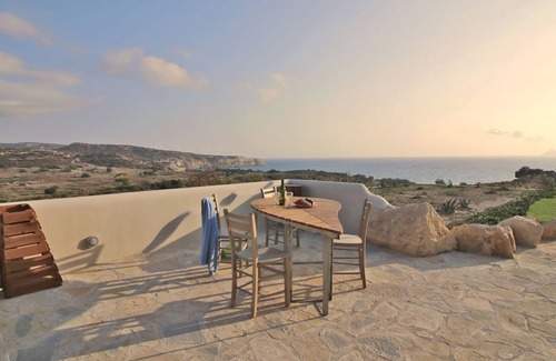 Pitsidia Villa | Luxury seafront villa Komos, stunning view, private pool,totally quietness