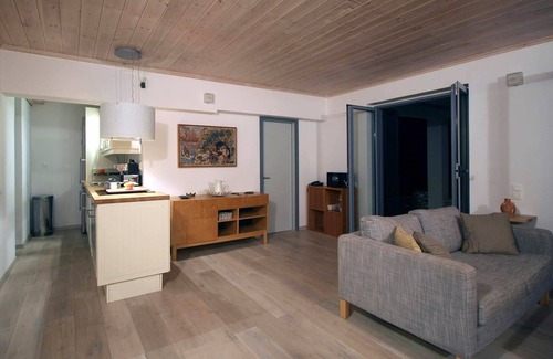 Gaios Villa | My Rental Homes - The Olive Grove with large pool and veranda with sea views.