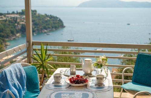 Vlachatika House | Penelope Stone: Charming 2-story House above Kalami, Corfu