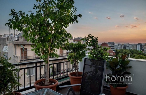 Kinosargous Apartment | 59m² homm Loft- Penthouse with Acropolis View,2ppl