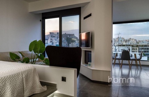 Kinosargous Apartment | 59m² homm Loft- Penthouse with Acropolis View,2ppl