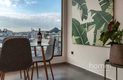 Kinosargous Apartment | 59m² homm Loft- Penthouse with Acropolis View,2ppl