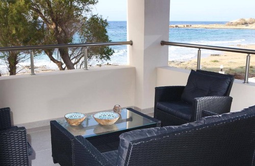 Stavros Apartment | Akrotiri Seaside Project: Beachfront Villa with Seaview, a Haven on the Beach