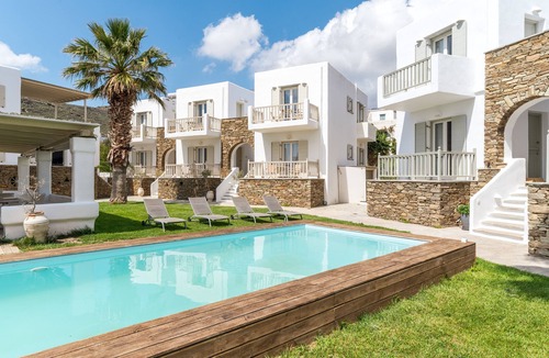 Kionia Apartment | Apartment In A Hotel 'Ninemia Suites Tinos Grand 205' with Sea View, Wi-Fi and Air Conditioning