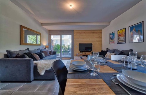 Chamonix City Centre Apartment | Basecamp Town Centre 2 Bed Ground Floor Apartment with Terrace