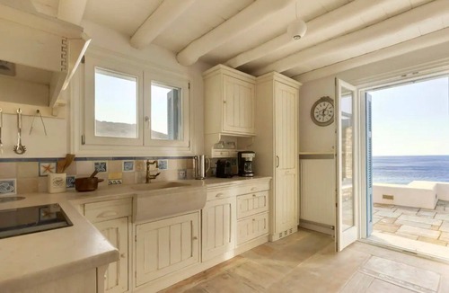 Steniai Villa | Beachfront Andros Retreat | Villa Stenies Thalassa | Private Pool | 4 bedrooms.