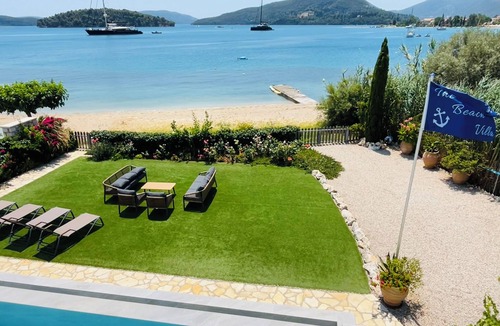 Perigiali Villa | BEACHFRONT Luxury Villa - Private Swimming Pool, Garden & Direct Beach Access