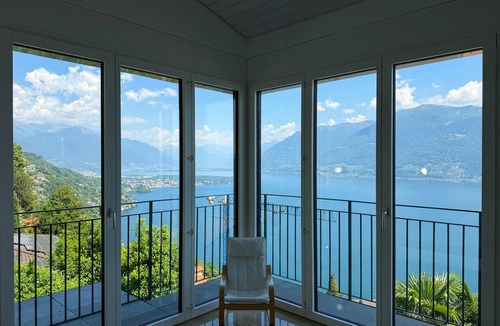 Ronco sopra Ascona House | Casa ai Monti: Spacious Detached Holiday Home with Exceptional Mountain and Lake