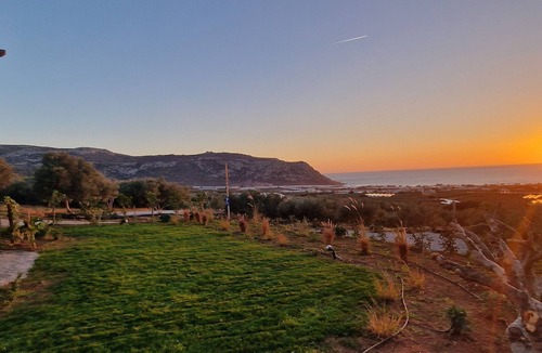 Goudhouros Villa | Casa di Olive, a villa with fireplace and sea view
