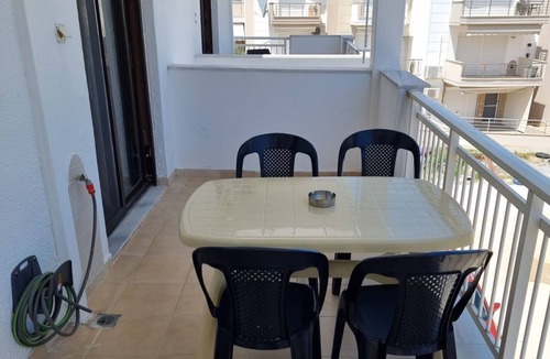 Nea Peramos Apartment | Charming spacious studio in enchanting Nea Peramos, Kavala with WiFi and AC