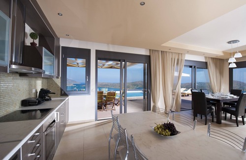 Mavrikiano Villa | Elounda Panorama Villa, luxury villa with amazing views of Elounda Bay sleeps 12