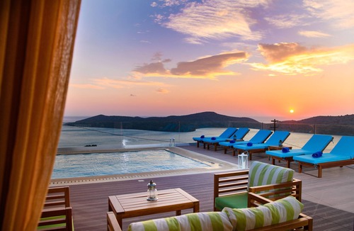 Mavrikiano Villa | Elounda Panorama Villa, luxury villa with amazing views of Elounda Bay sleeps 12