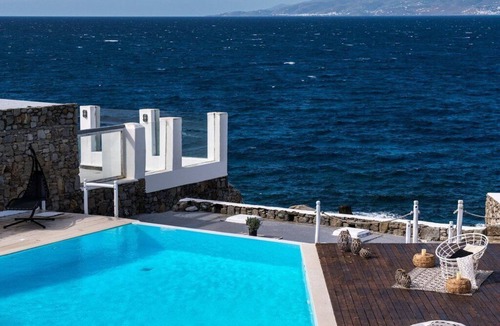 Mykonos Town Villa | Extravagant Mykonos Villa | Villa Pousha | 5 Bedrooms | Sea Front Location |.
