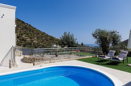 Vlichada Villa | Family villa w/heated private pool, kids play area & bbq, close to sandy beach