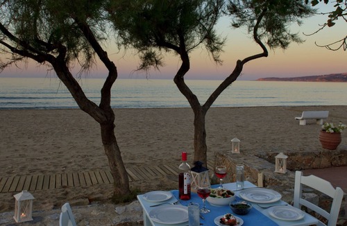 Kalyves Apartment | Galazio Kima Apartments - Bougainvillea Ground Floor Suite 4