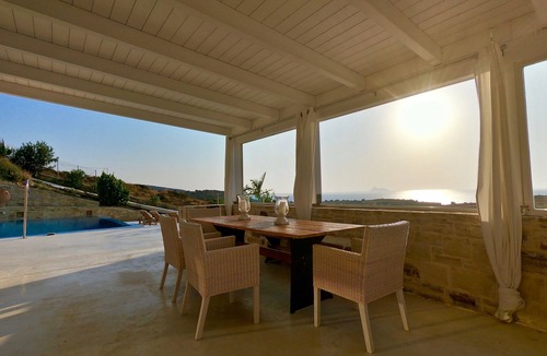 Pitsidia Villa | Holiday villa in top location with sea view, infinitypool and beautiful sunset