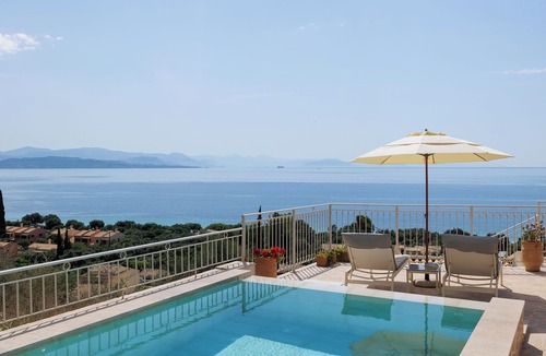 Barbati Villa | Holiday villa with private pool, Spectacular sea views,150m to the beach.