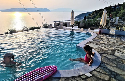 Xanthi Region House | JASMINE house. Panoramic pool. Access to the sea. Privileged view of the Egean.